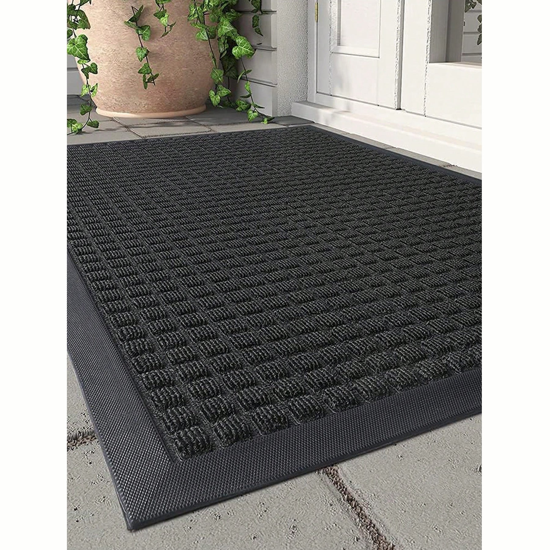 Outdoor Indoor Thick And Durable Rubber Back Door Entrance Mat