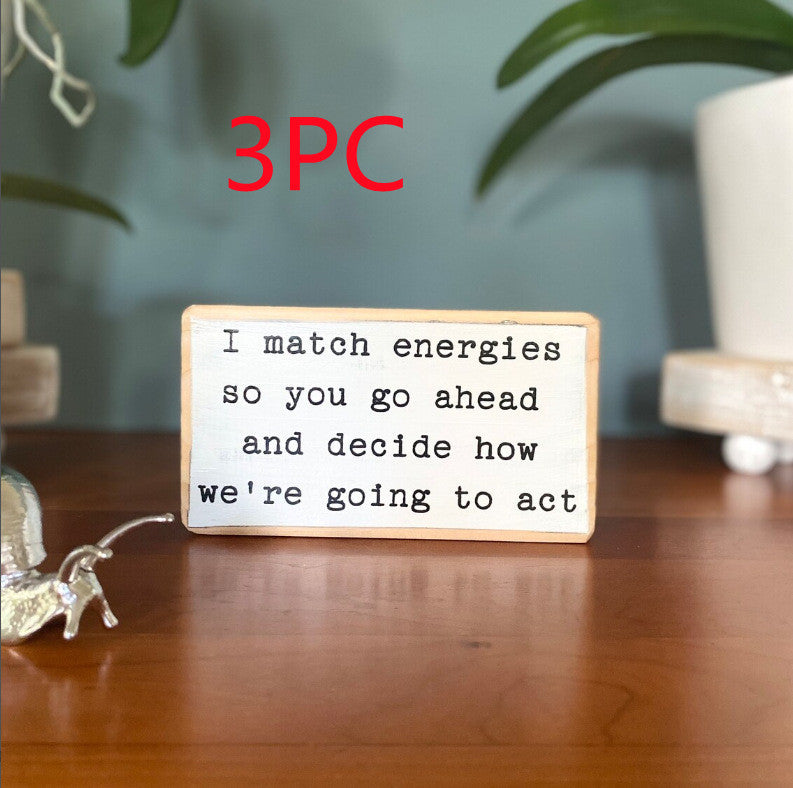 English Letters Desktop Ornaments