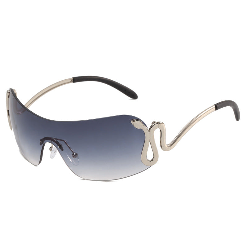 Spirit Snake One-piece Sunglasses Personality Fashion