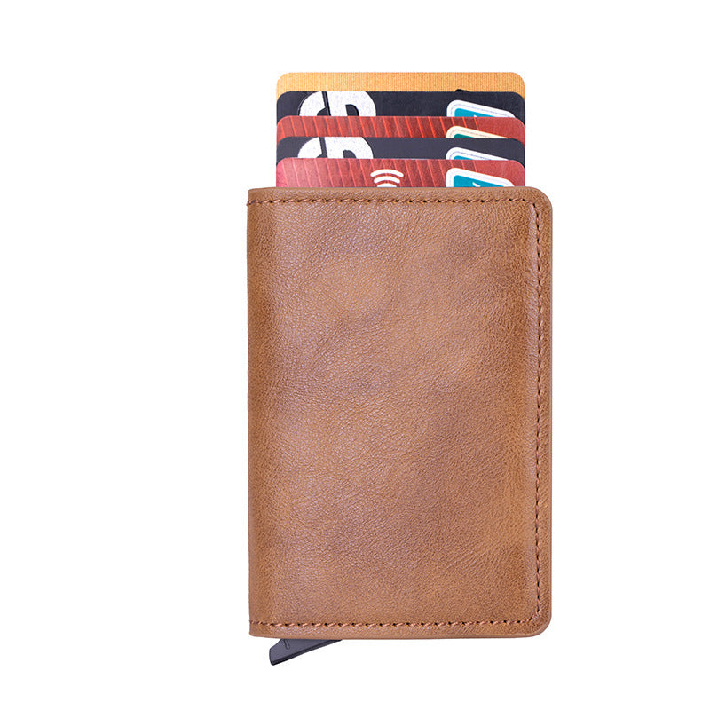 Metallic Aluminium Anti-theft Swiping Anti-magnetic RFID Wallet Card Holder