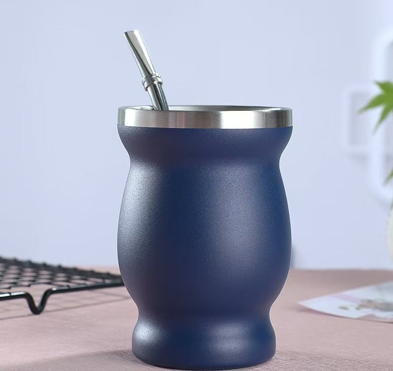 Stainless Steel Pear-shaped Tea Cup Insulation Double Layer