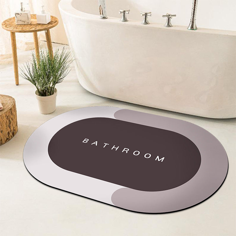 Simple Diatom Ooze Cushion Bathroom Entrance Floor Mat