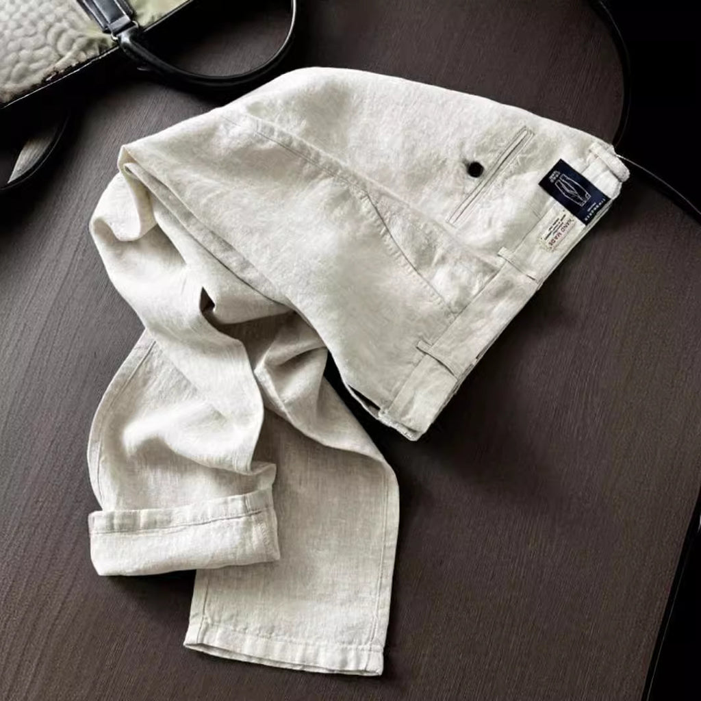 Men's Linen Straight Casual Pants