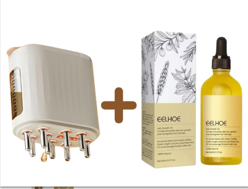 Electric Vibration Massage Comb Red Light EMS Micro Current Medicine Supplying Device