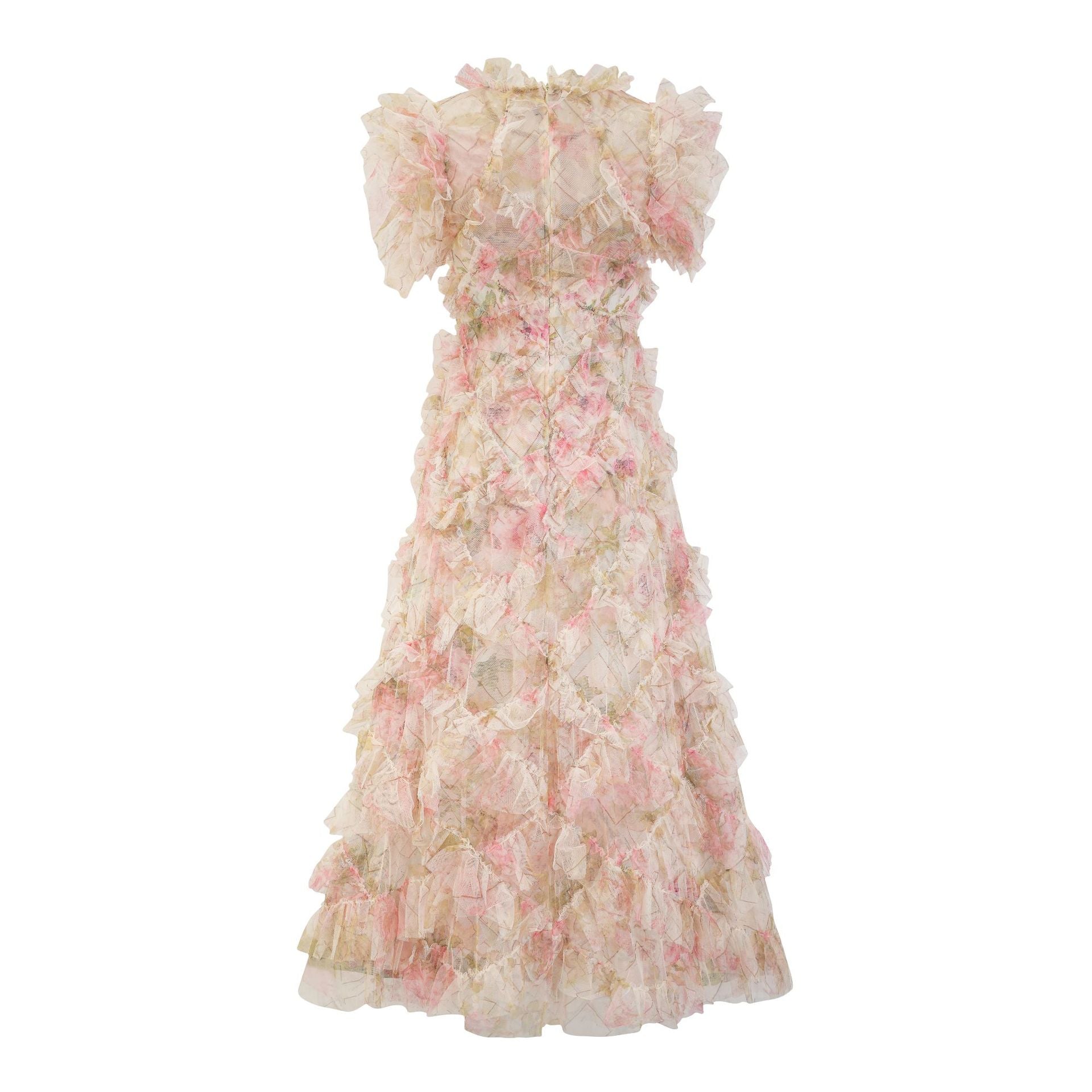 Embroidered A- Line Skirt Holiday Half Turtleneck New Printed Sleeveless Dress