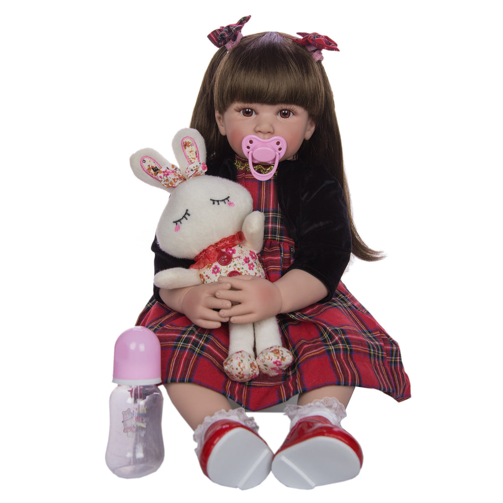 KEIUMI24-inch Reborn Doll Reborn Baby Cloth Body Simulation Baby