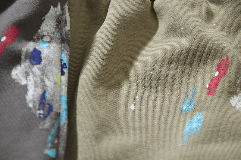 American High Street Retro Loose Casual Five-point Pants