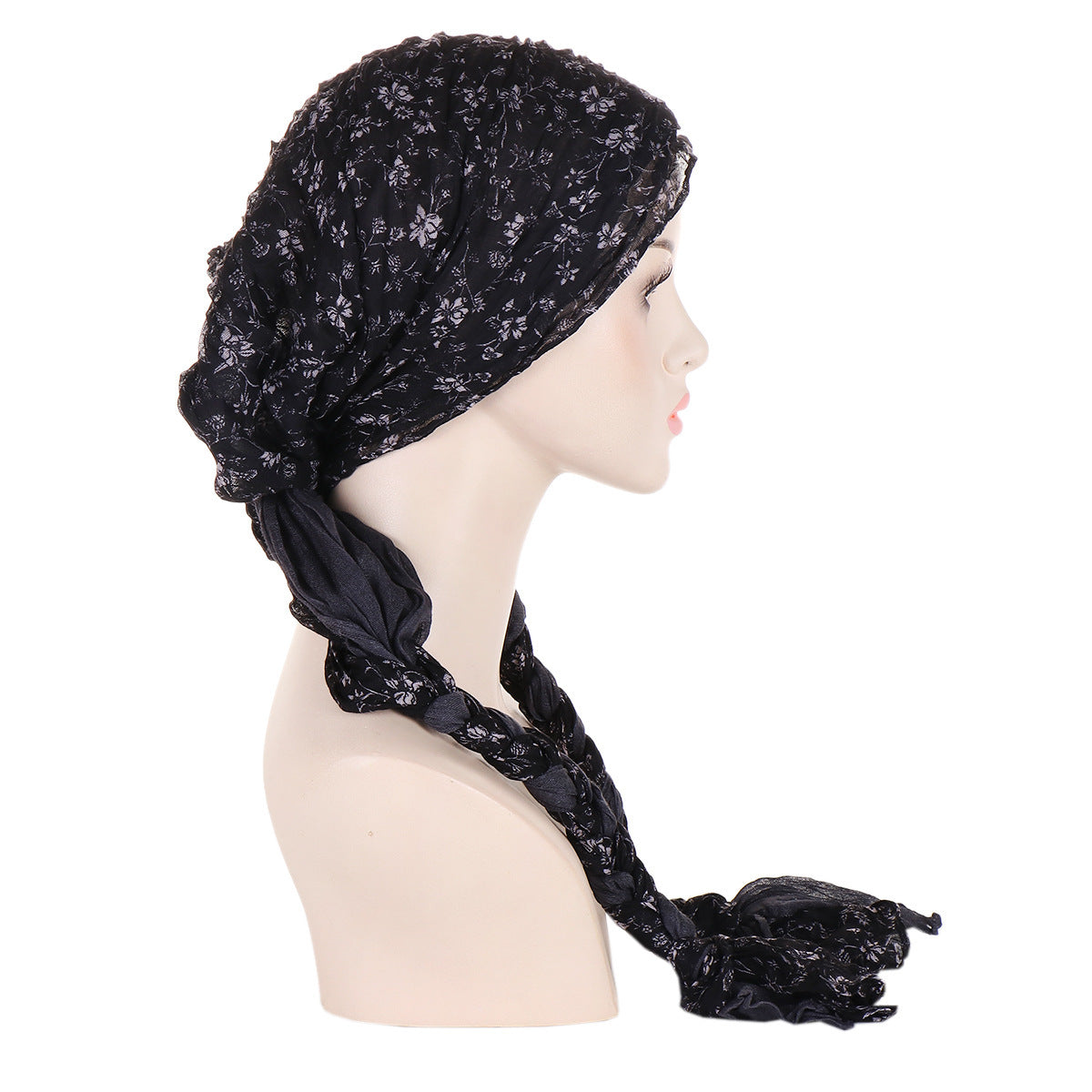 Tam-o'-shanter Hand-woven Braid Bandana Scarf Female Cap