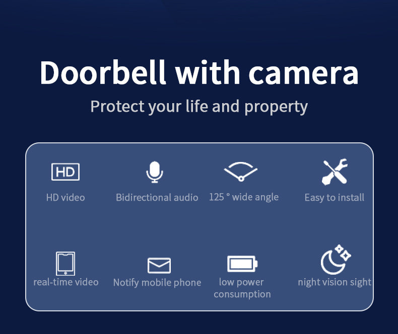 Wireless Smart Doorbell Home Low Power Wireless Wifi