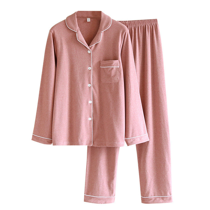 Pajamas Winter Thickened Sanded Fabric Dralon Cardigan Autumn And Winter