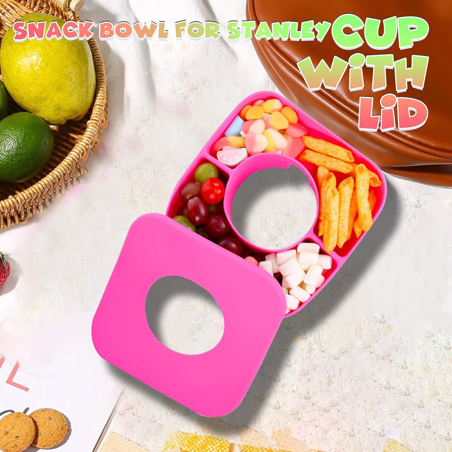 Silicone Snack Platter With Lid