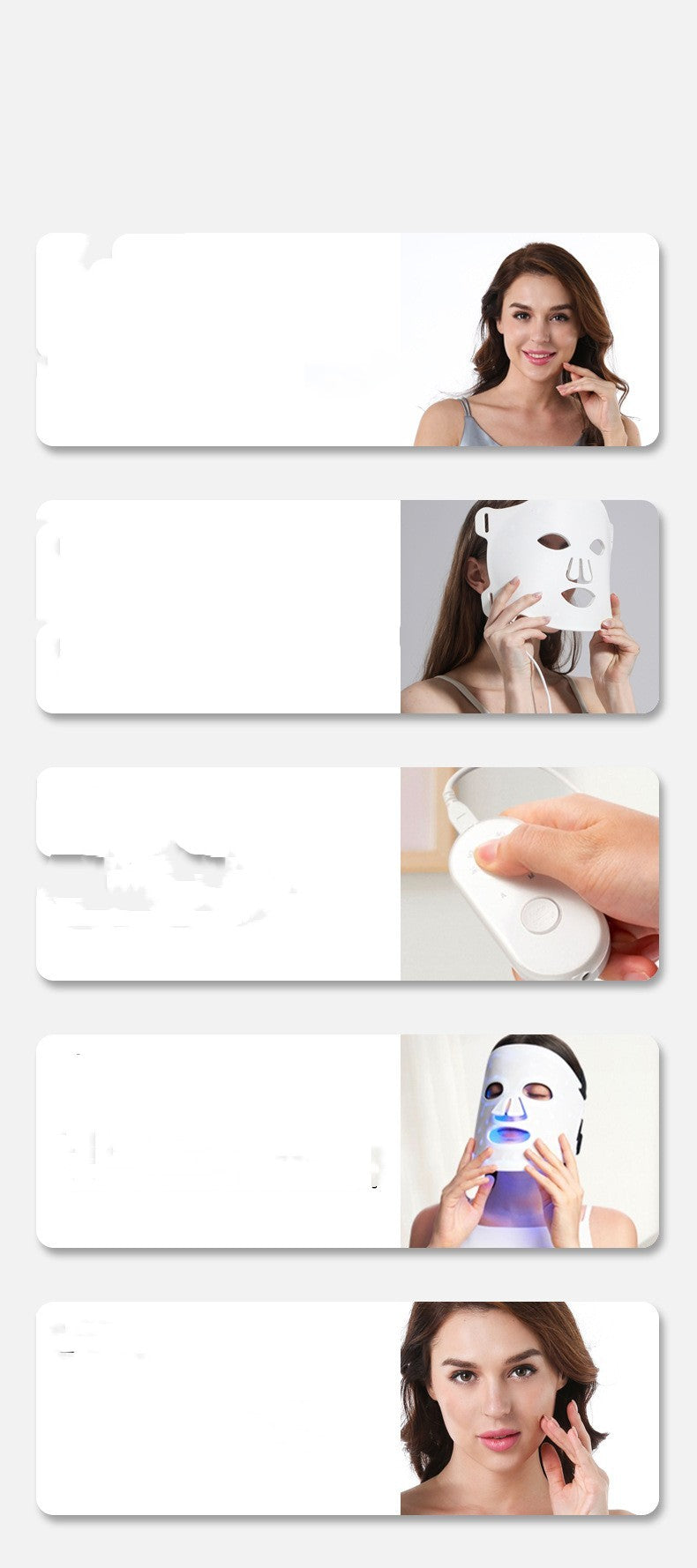 Silicone Mask 7-color LED Phototherapy Spectrometer