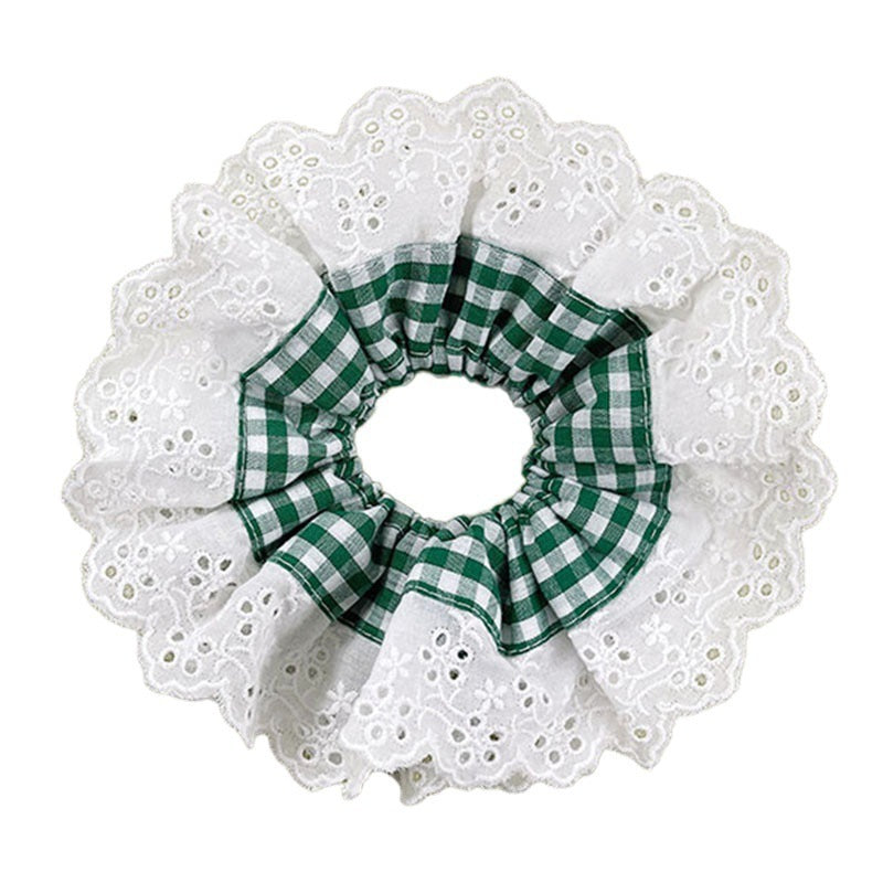 Lace Handmade French Hollow Cotton Personality Trendy Hair Ring