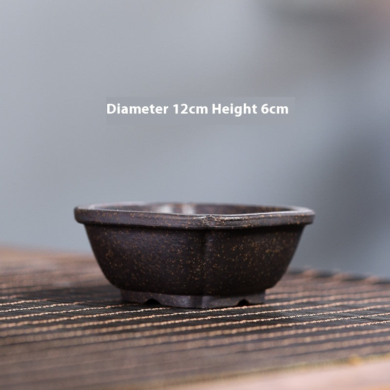 Yixing Purple Sand Small Flower Pot Stoneware Breathable