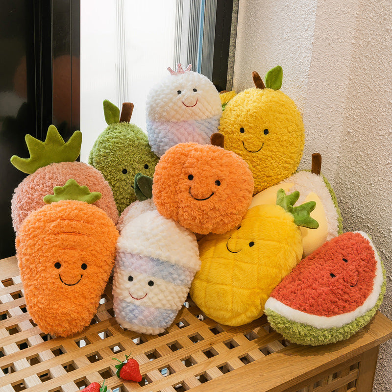New Eight-inch Soft Fruit Doll Prize Claw Plush Toy