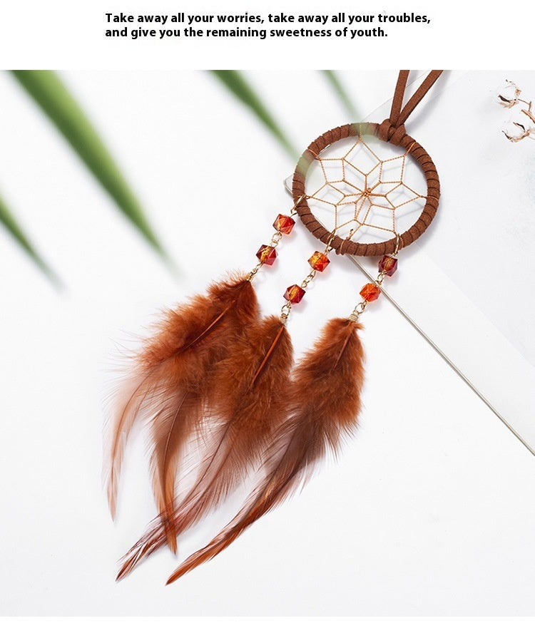 National Style Color Car Dream Catcher Pendant
