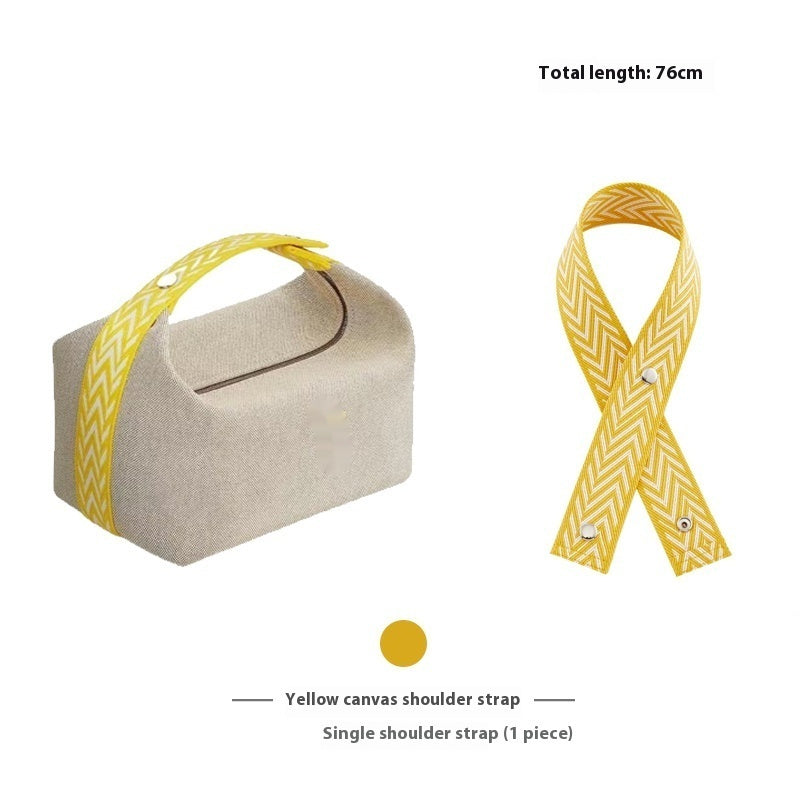 Wash Bag, Armpit Canvas Shoulder Strap, Inner Liner Accessories