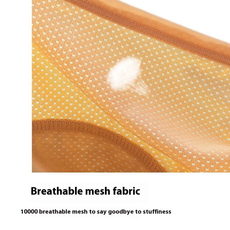 Women's Physiological Underwear Menstruation Period Leak-proof Holiday Safety Mid-waist Ice Silk Summer Thin