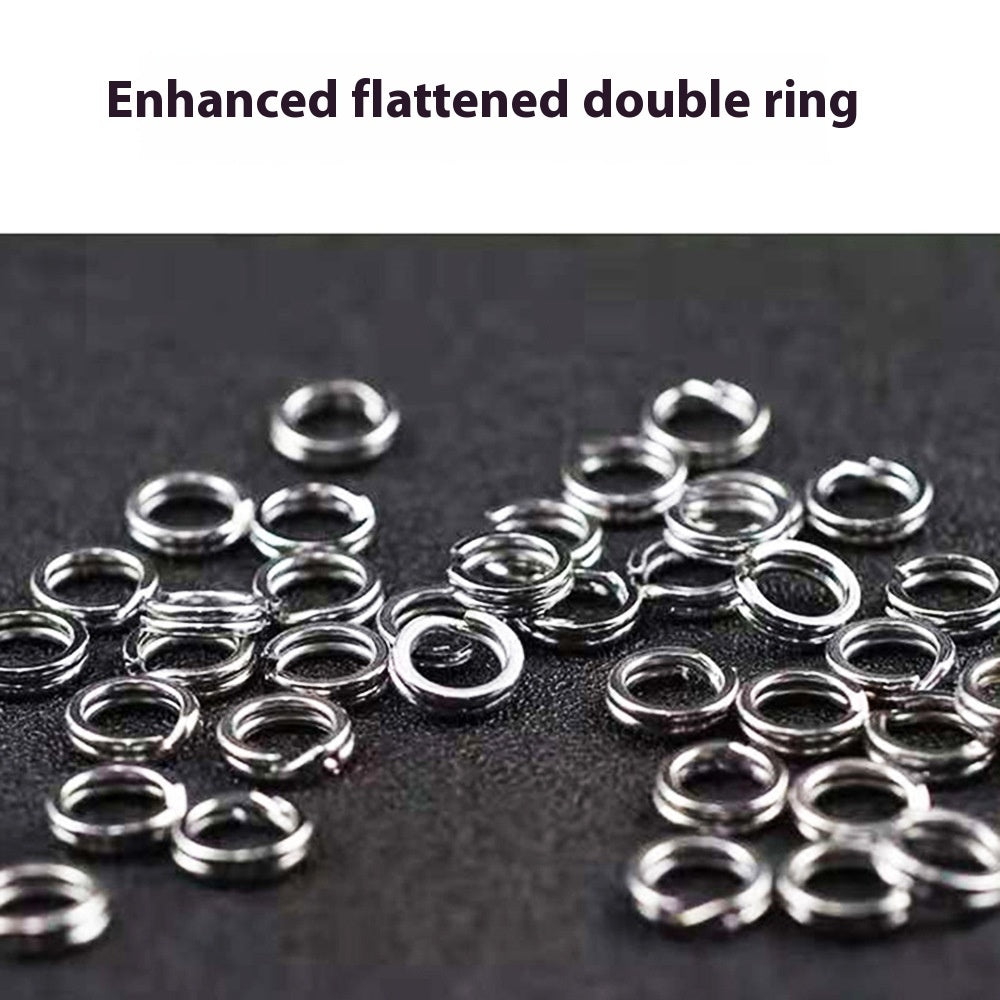 Reinforced Lure Double Ring Stainless Steel Flattening Lure Ring