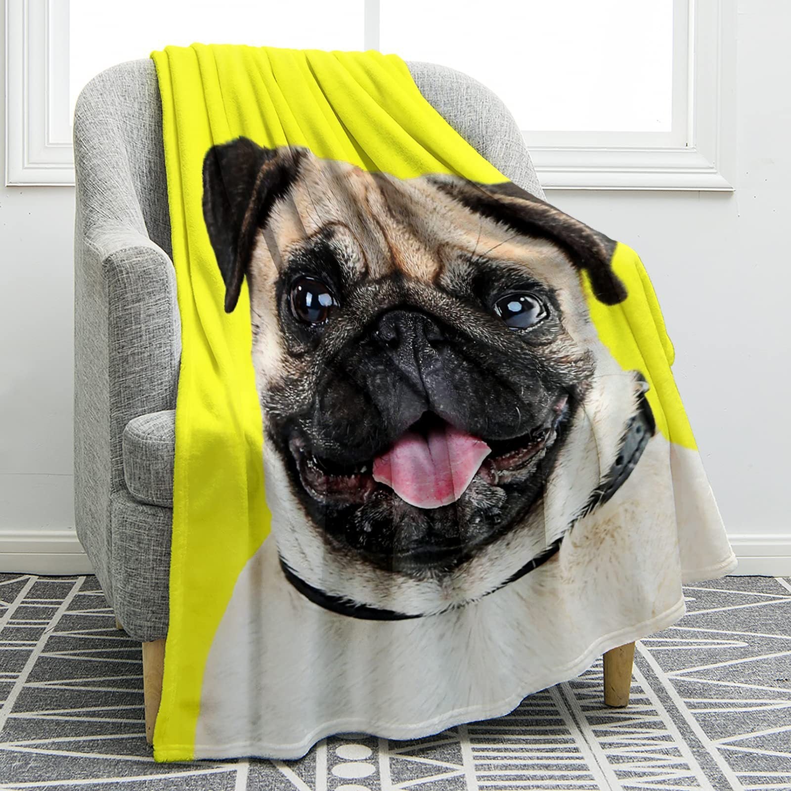 Soft And Comfortable Warm Flannel Animal Print Sofa Cover