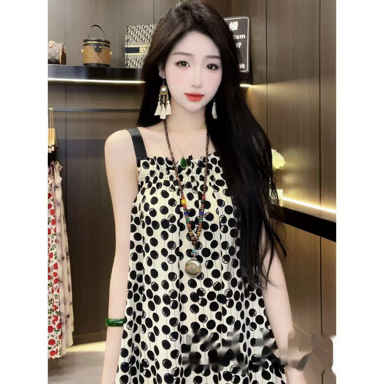 Ladies' Polyester Printed Dress