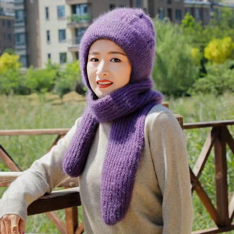 Autumn And Winter New Squirrel Woolen Yarn Braided Hat