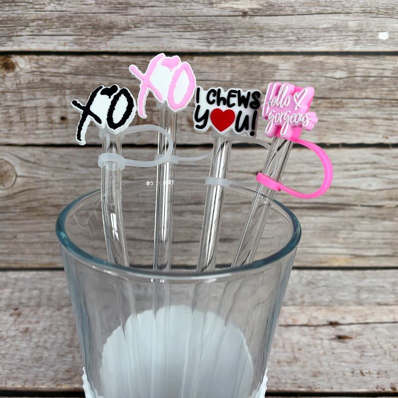 New Valentine's Day Series Straw Mouthpiece