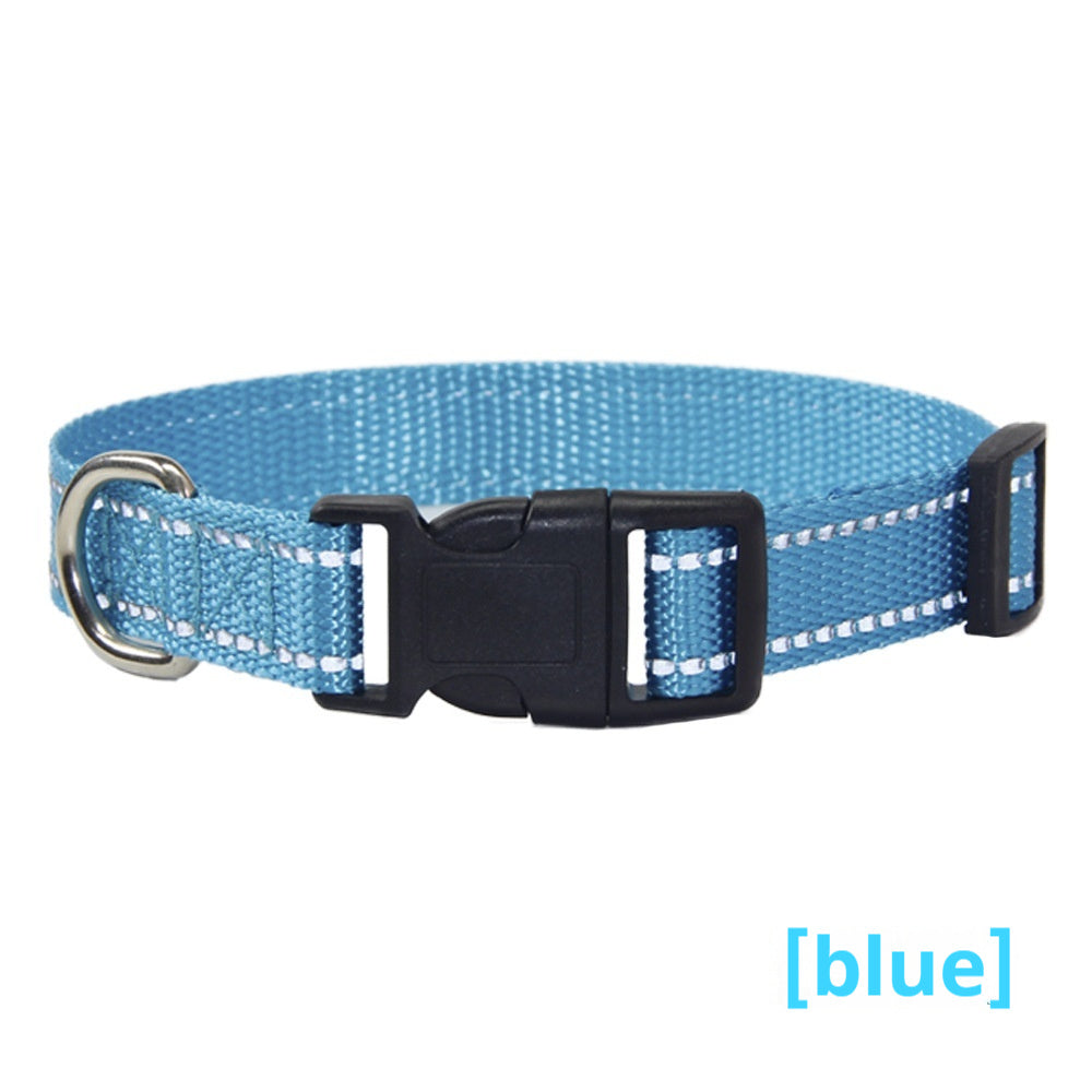Reflective Dog Collar Outdoor Hand Holding Rope