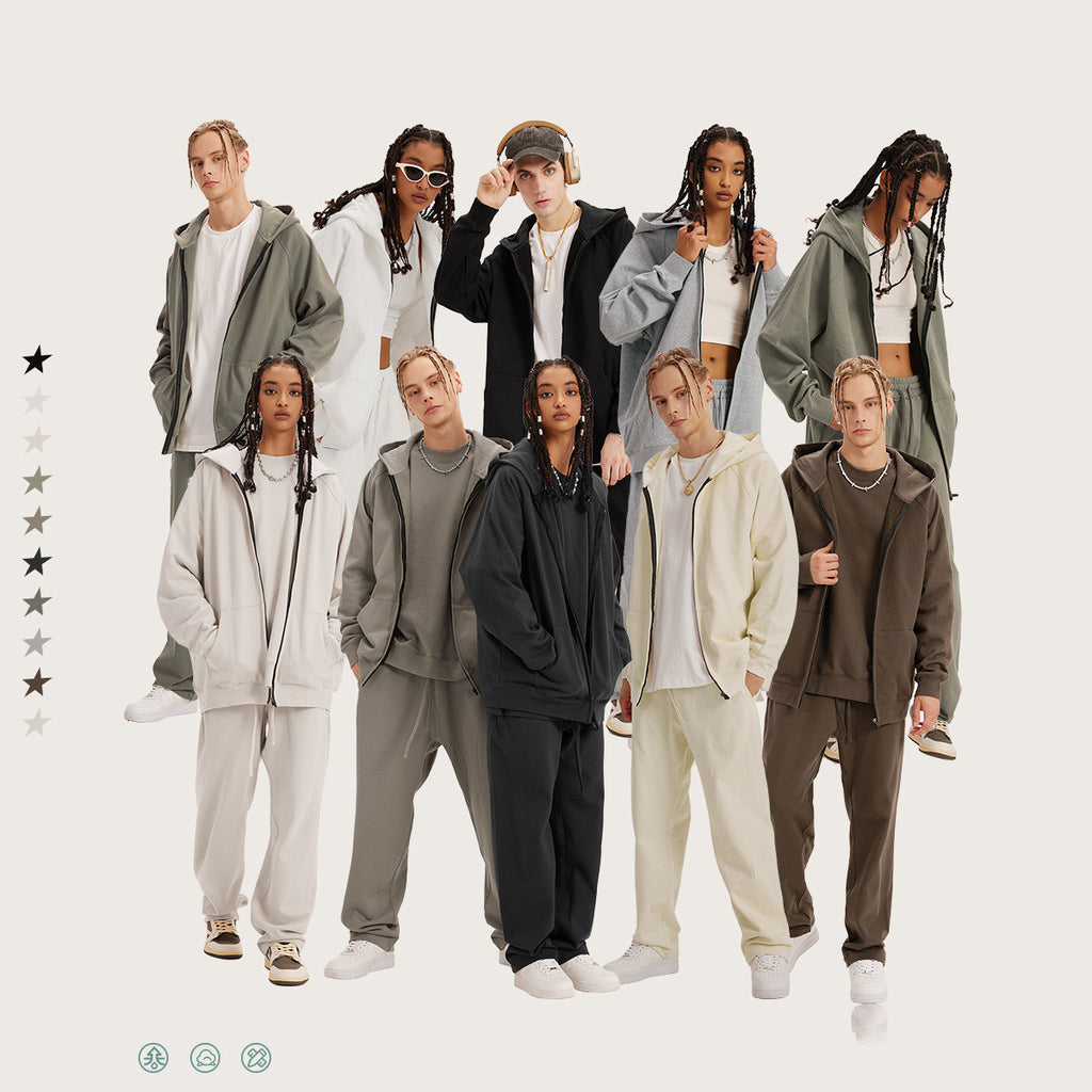 Men's Cardigan American Loose Lovers Zipper Sweater