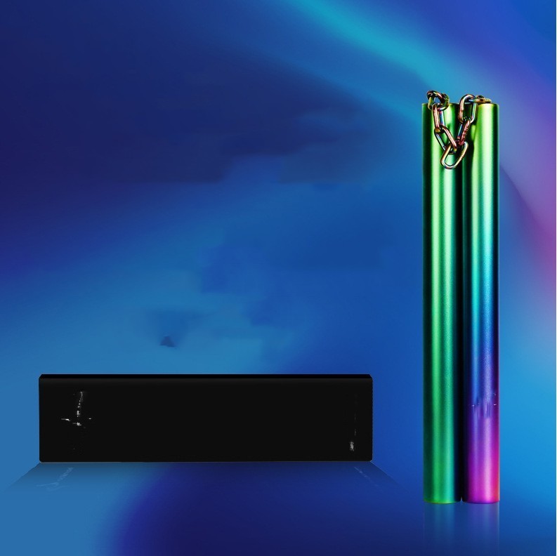 Silver Flame Gorgeous Stainless Steel Nunchaku