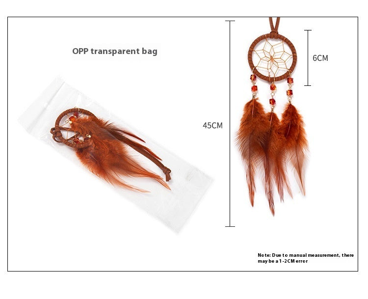 National Style Color Car Dream Catcher Pendant