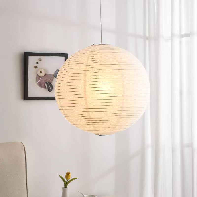 Creative Simplicity Living Room Orb Rice Paper Chandelier