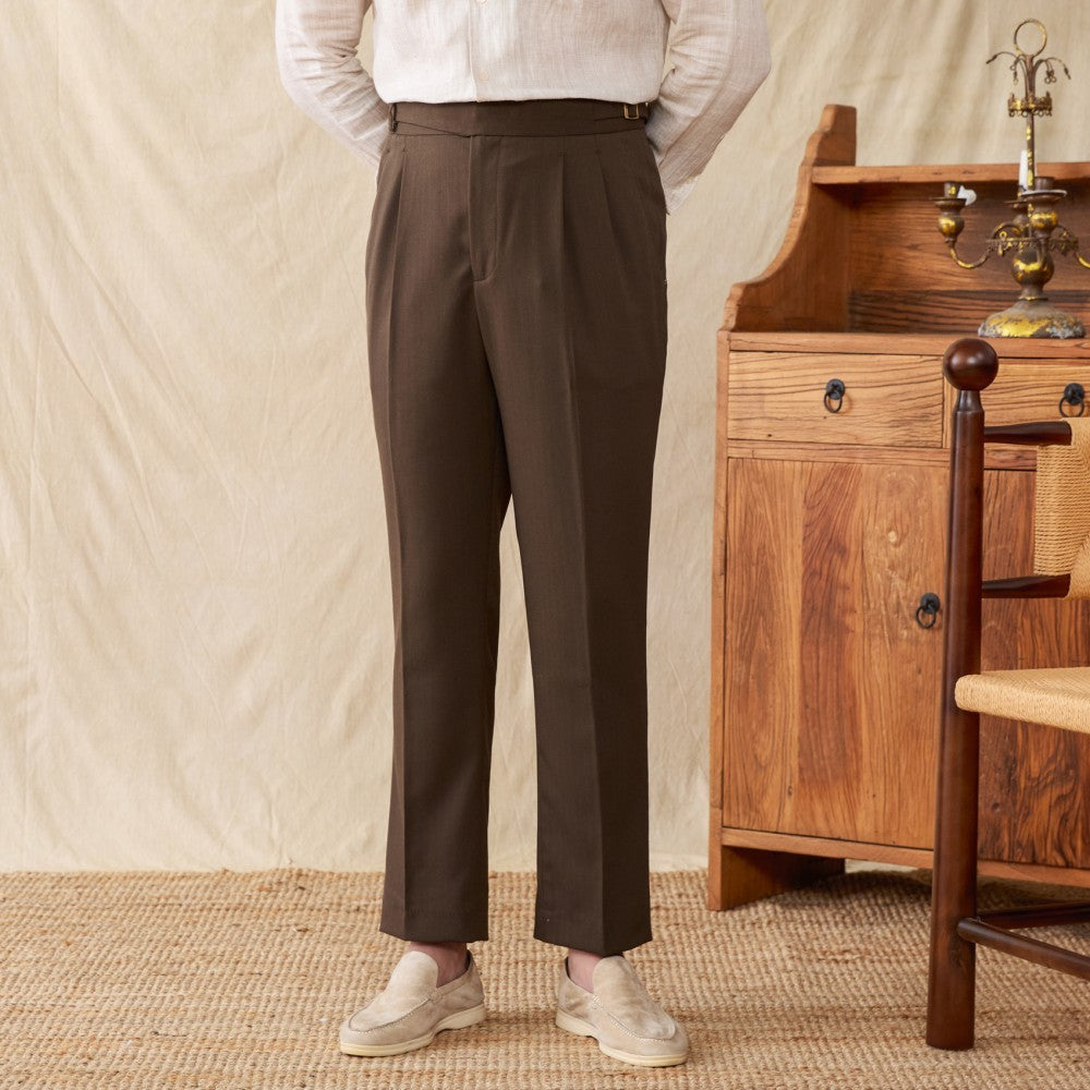 Summer Linen Blended Gorkha District Trousers