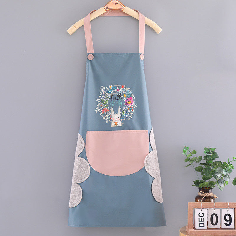 Waterproof Apron Home Kitchen Couple Sleeveless