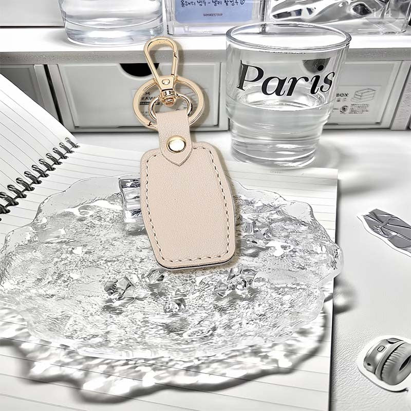 Leather Rectangular Keychain