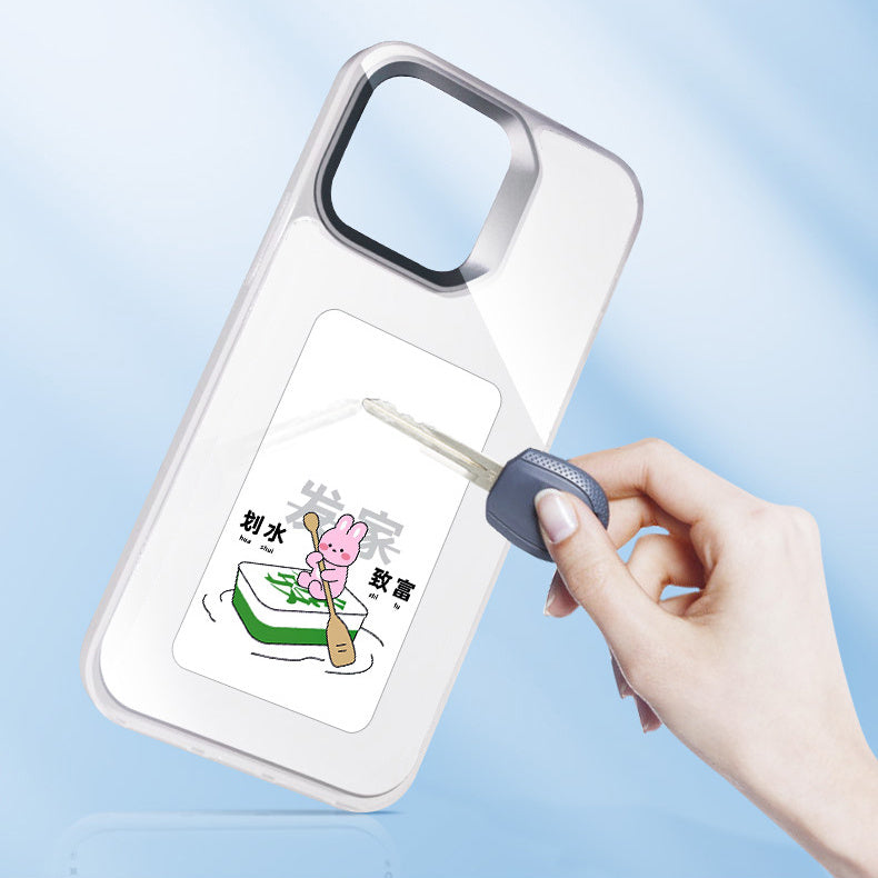 Suitable For  14 ProMax Black Technology NFC Intelligent Ink Screen DIY Custom Fall Protection Case