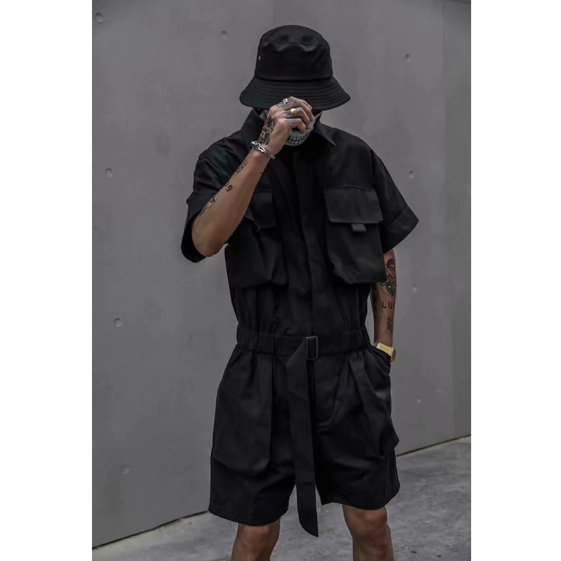 Men's Retro Jumpsuit Overalls Straight