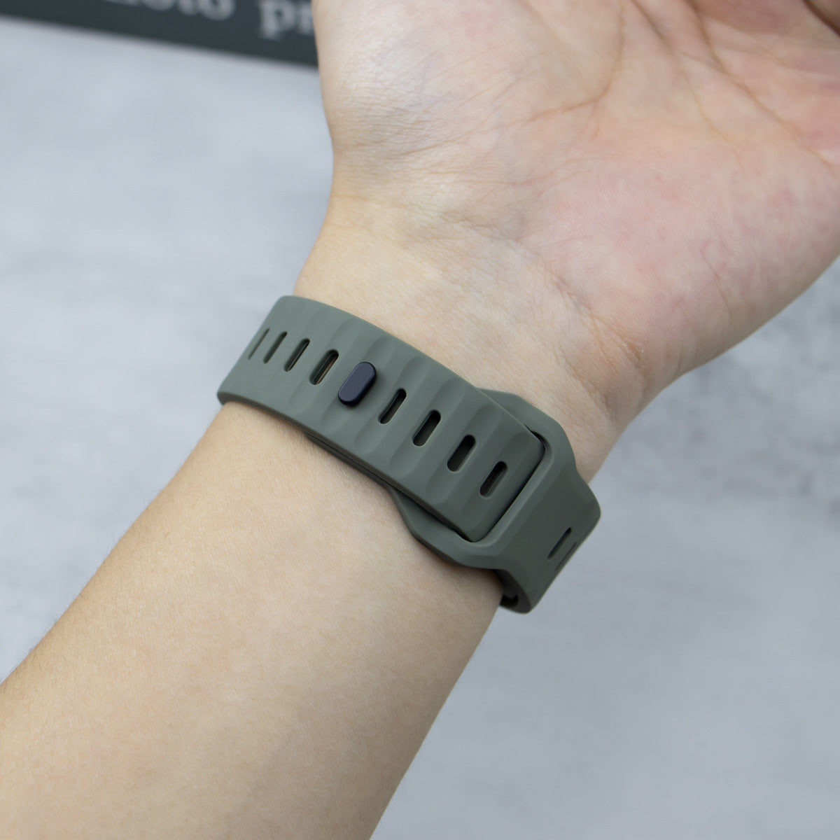 Suitable For Watch Ultra Watch Band Iwatch9 Solid Color Snap Button