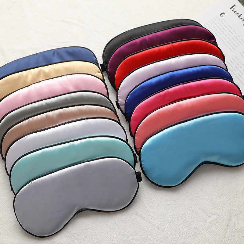 Artificial Silk Sleep Blackout Eye Mask Sleeping Solid Color