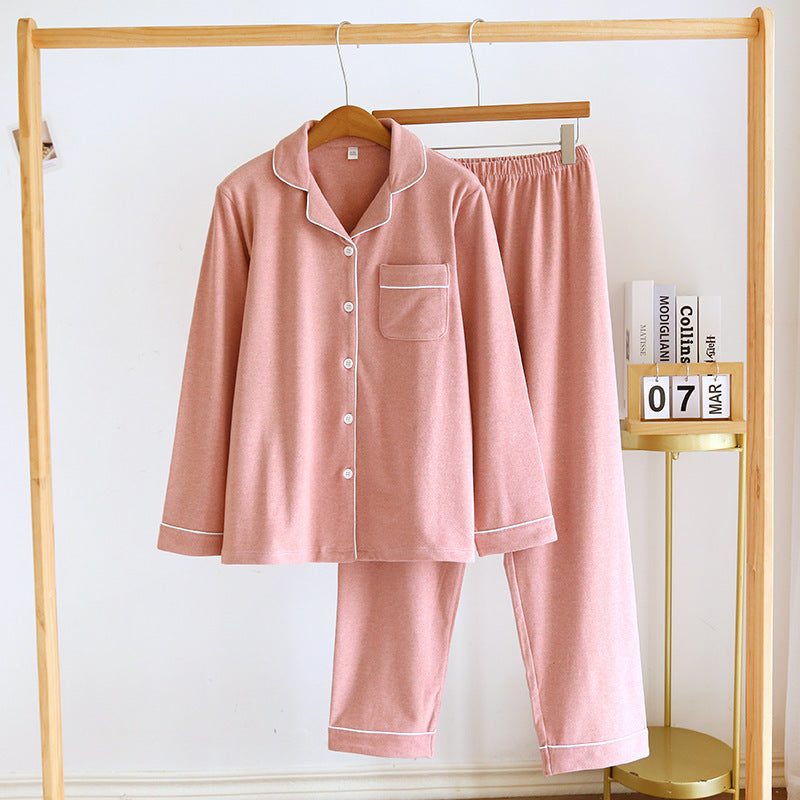Pajamas Winter Thickened Sanded Fabric Dralon Cardigan Autumn And Winter