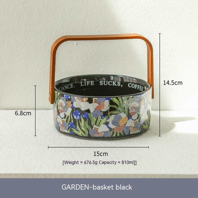 Retro Watercolor Style Fashion Ceramic Coffee Set