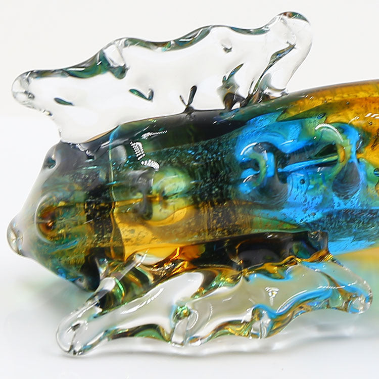 Glass Seahorse Ornament Wine Cabinet