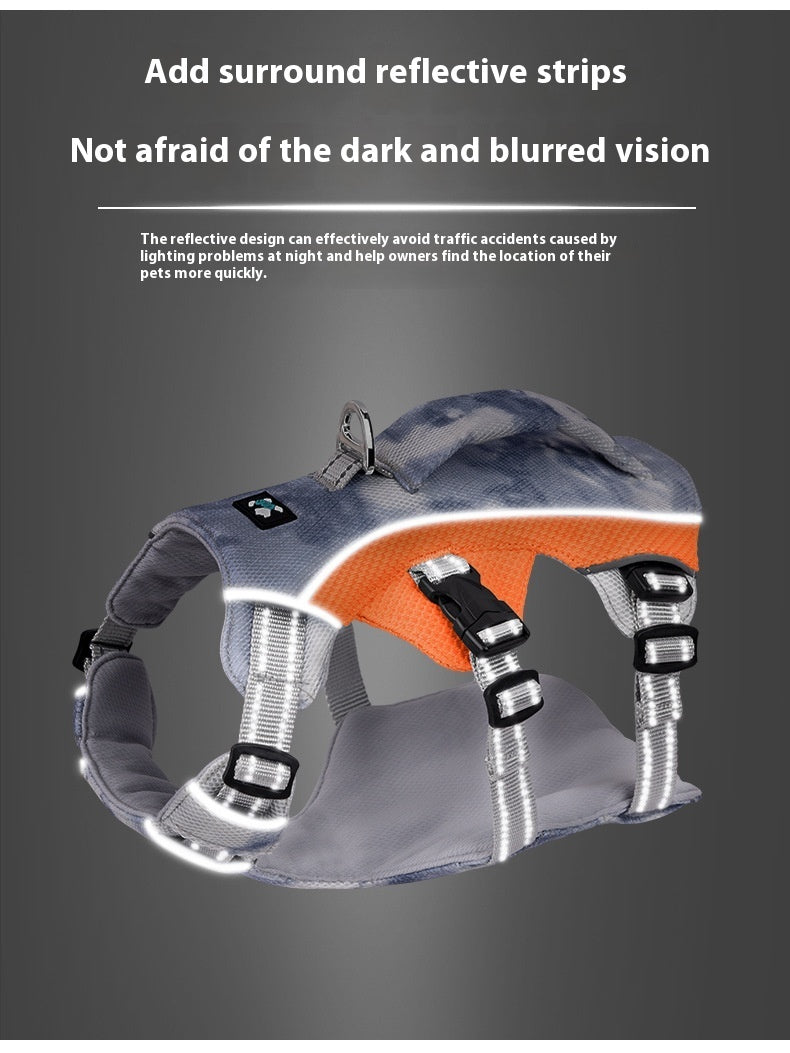 Reflective Pet Cooling Clothes Chest Strap