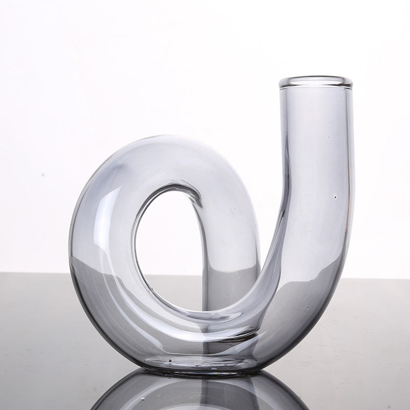 Irregular Creative Strange Shape Glass Vase Living Room Art Decoration
