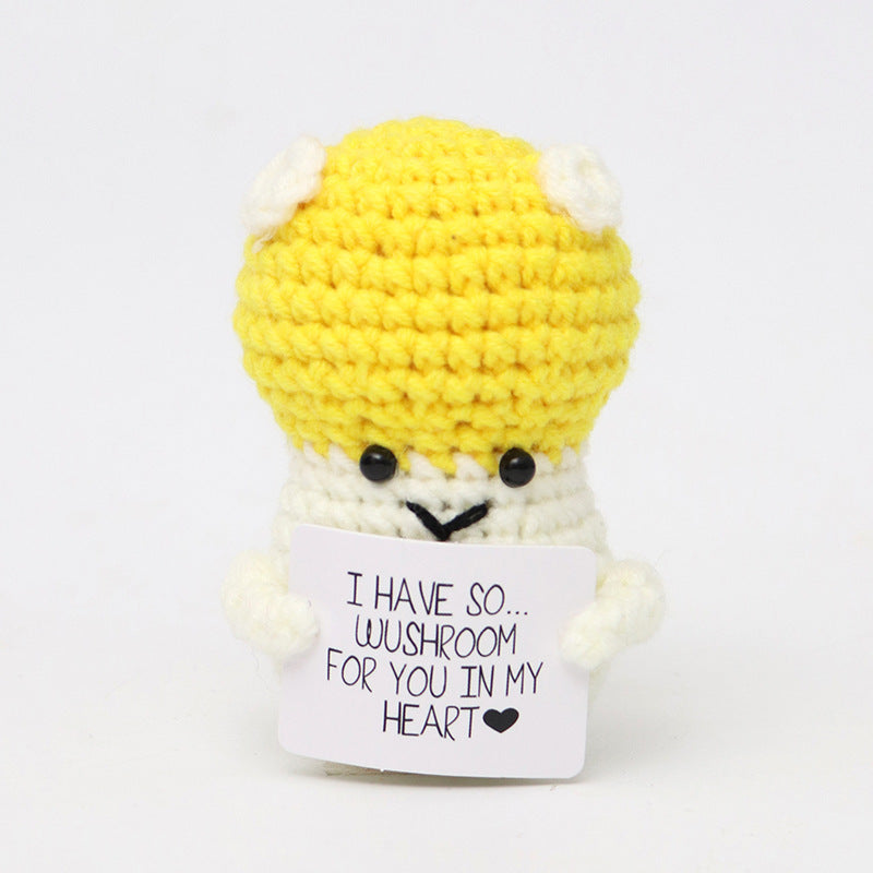 Wool Crocheted Positive Energy Potato Facial Expression Package Wool Fruit