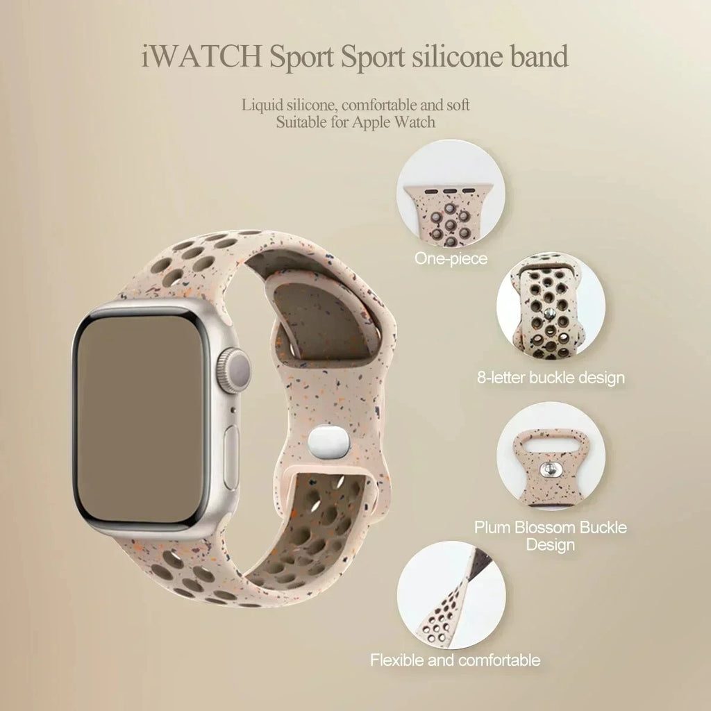 Sports Silicone Two-tone Replace Wristband