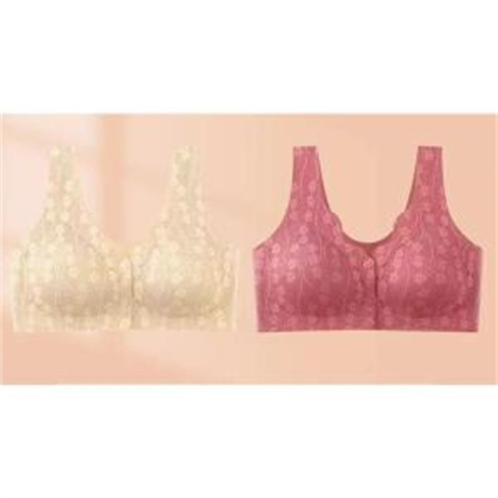 Front Buckle Underwear Vest Underwear Women's Seamless Front Buckle Plus Size Bra