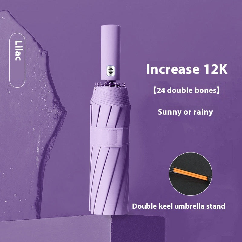 Umbrella Automatic 24-bone Oversized Sun Umbrella