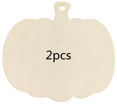 Pumpkin Wood Piece Gift Tag Home Party Decoration