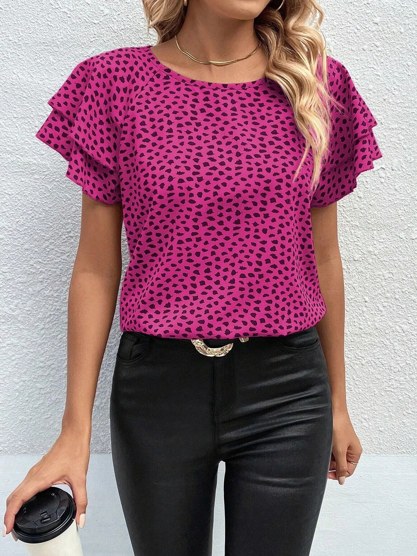 Spring And Summer New Fashion Print Top